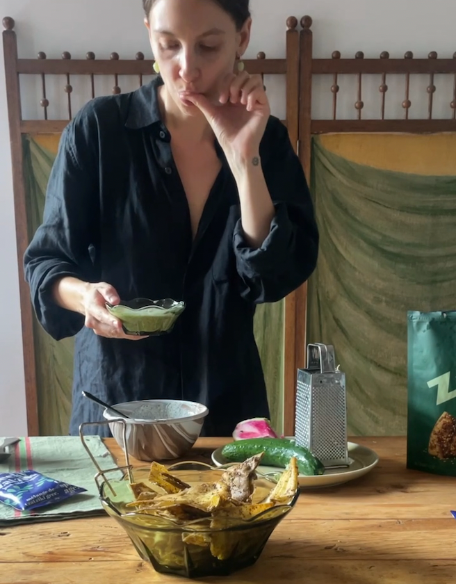 What To Do With It: Tzatziki Dip Mix and Za'atar Pita Chips