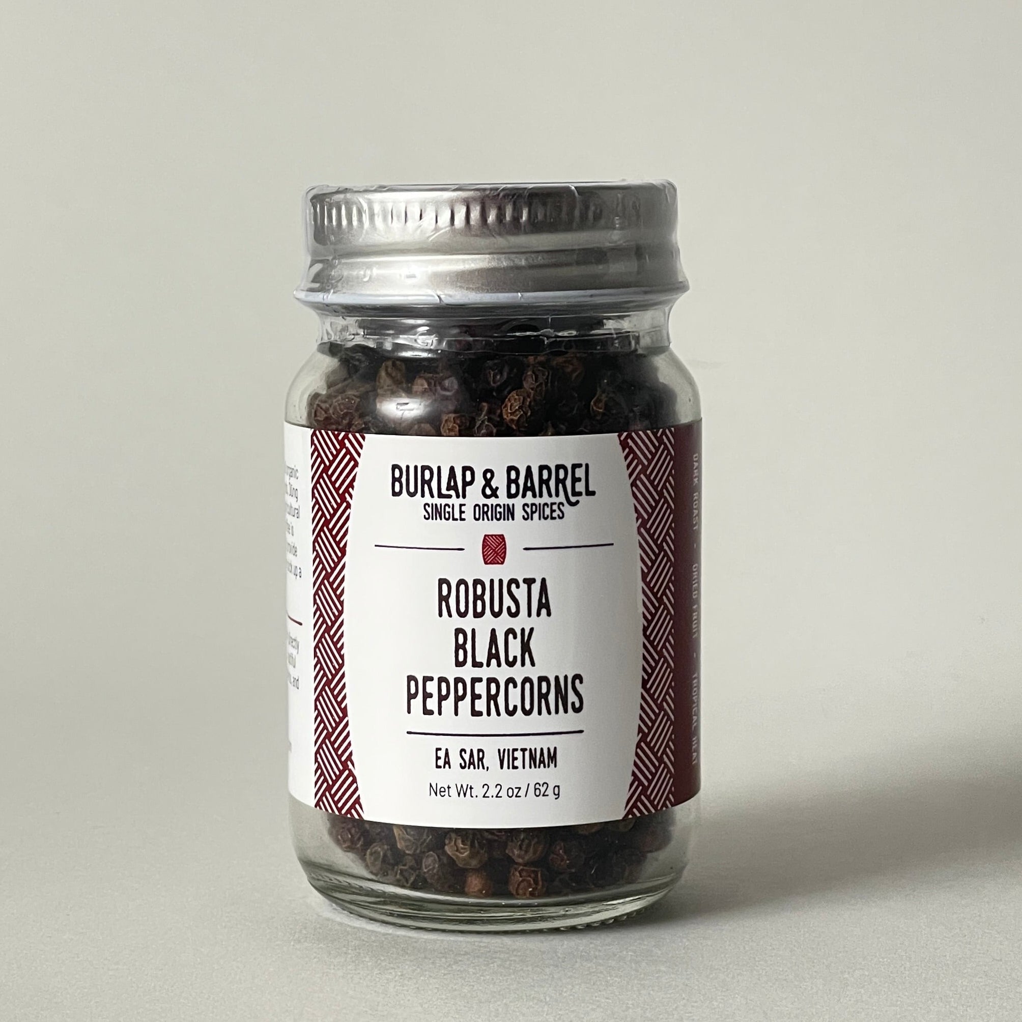 Burlap & Barrel Organically Grown Single Origin Robusta Black Peppercorns