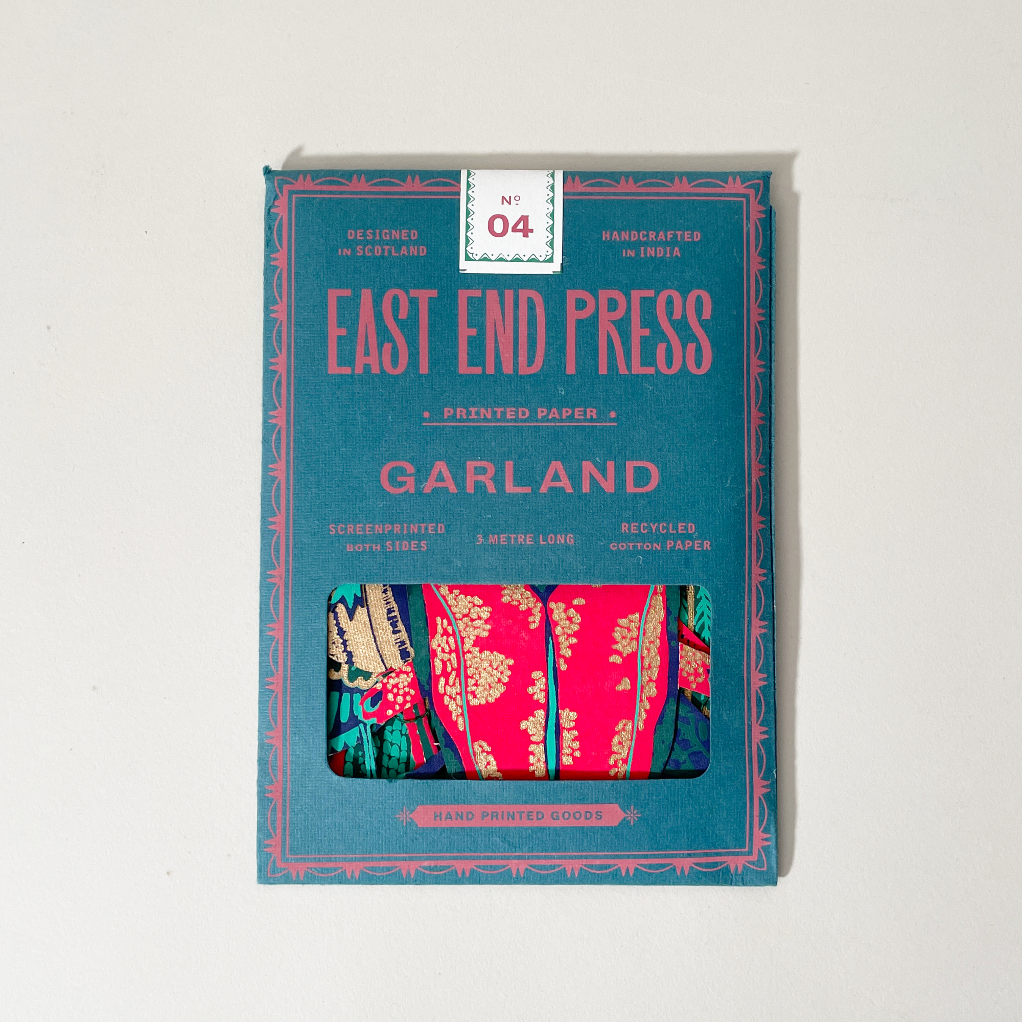 East End Press Insects Sewn Paper Garland - Hand Screen-Printed