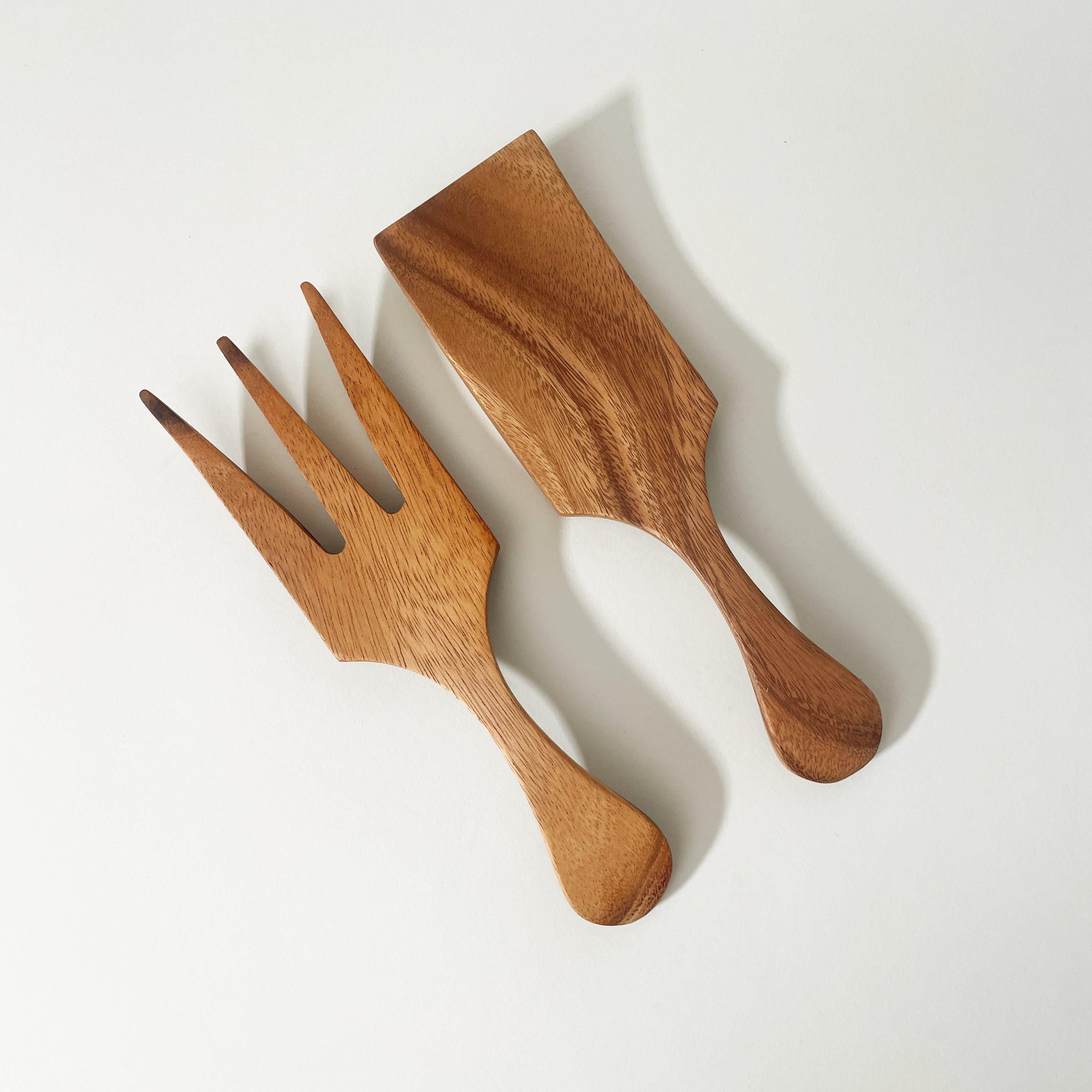 Fox Run Brands - Wood Salad Servers - R&D Goods