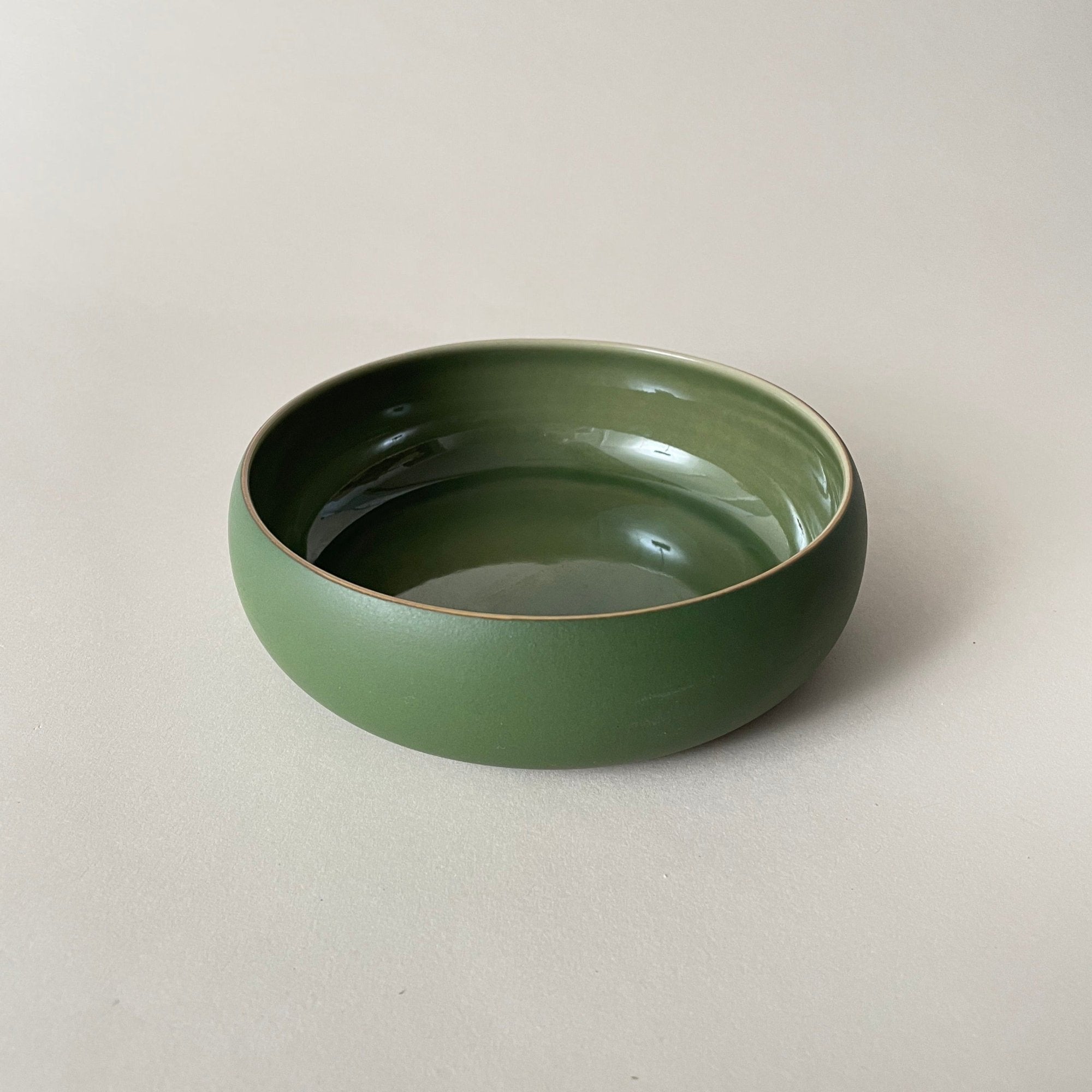 Gharyan Handmade Stoneware Tapas Bowl, Green