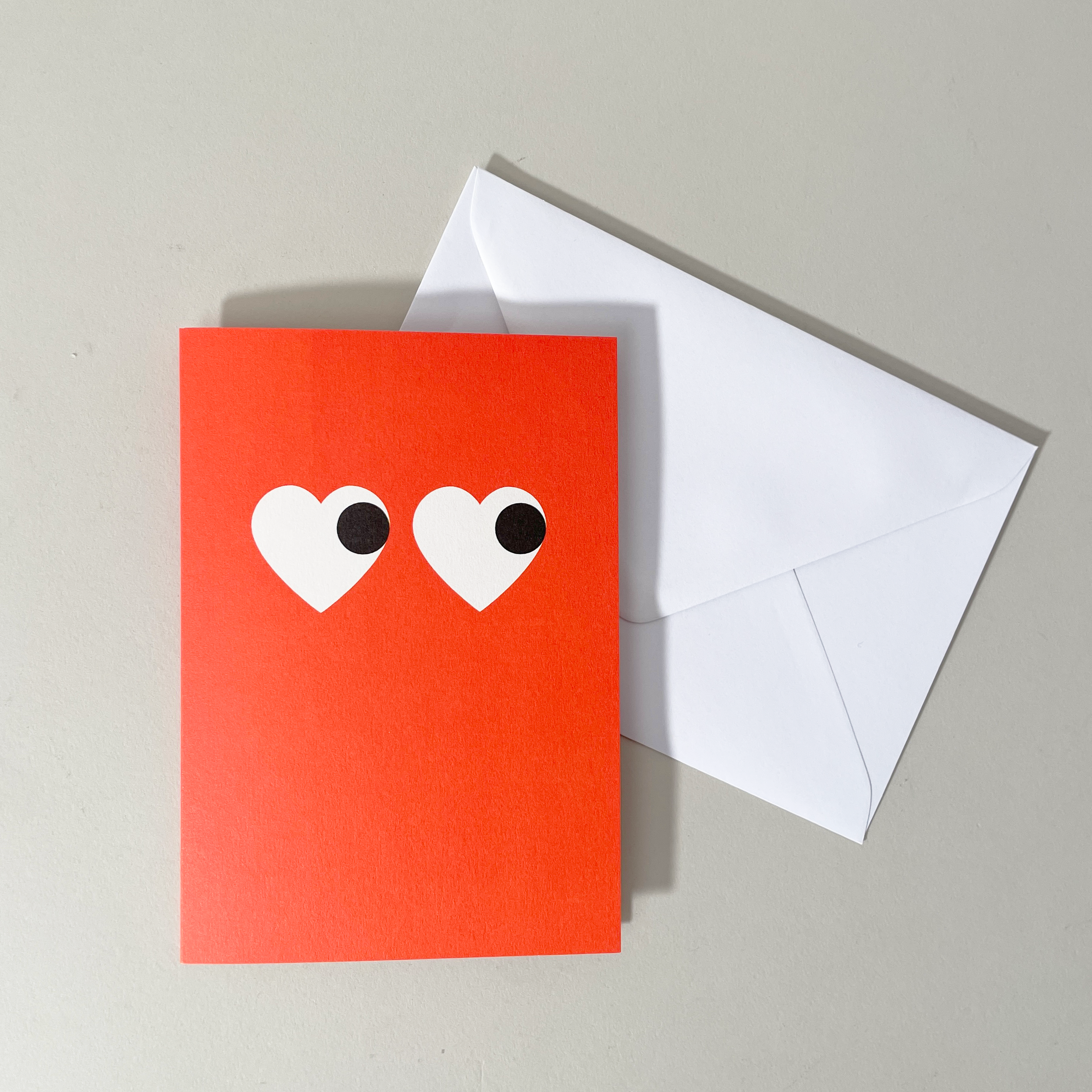 Graphic Factory Heart Eyes Greeting Card – Bold & Colorful Design