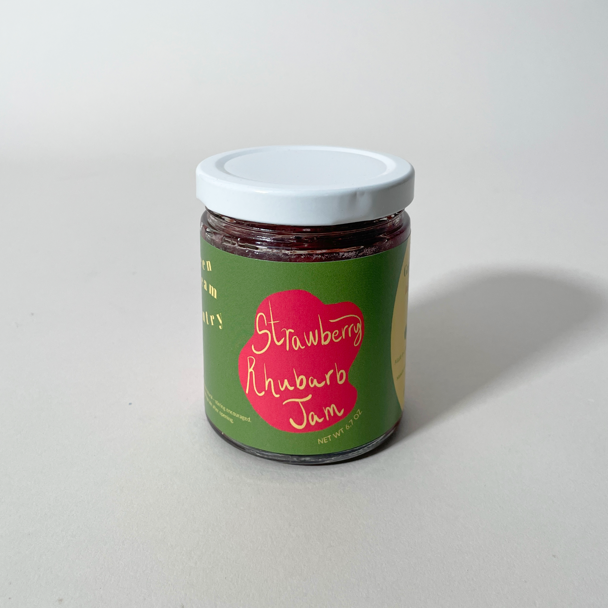 Green Dream Pantry Organic Strawberry Rhubarb Jam – No Added Sweeteners