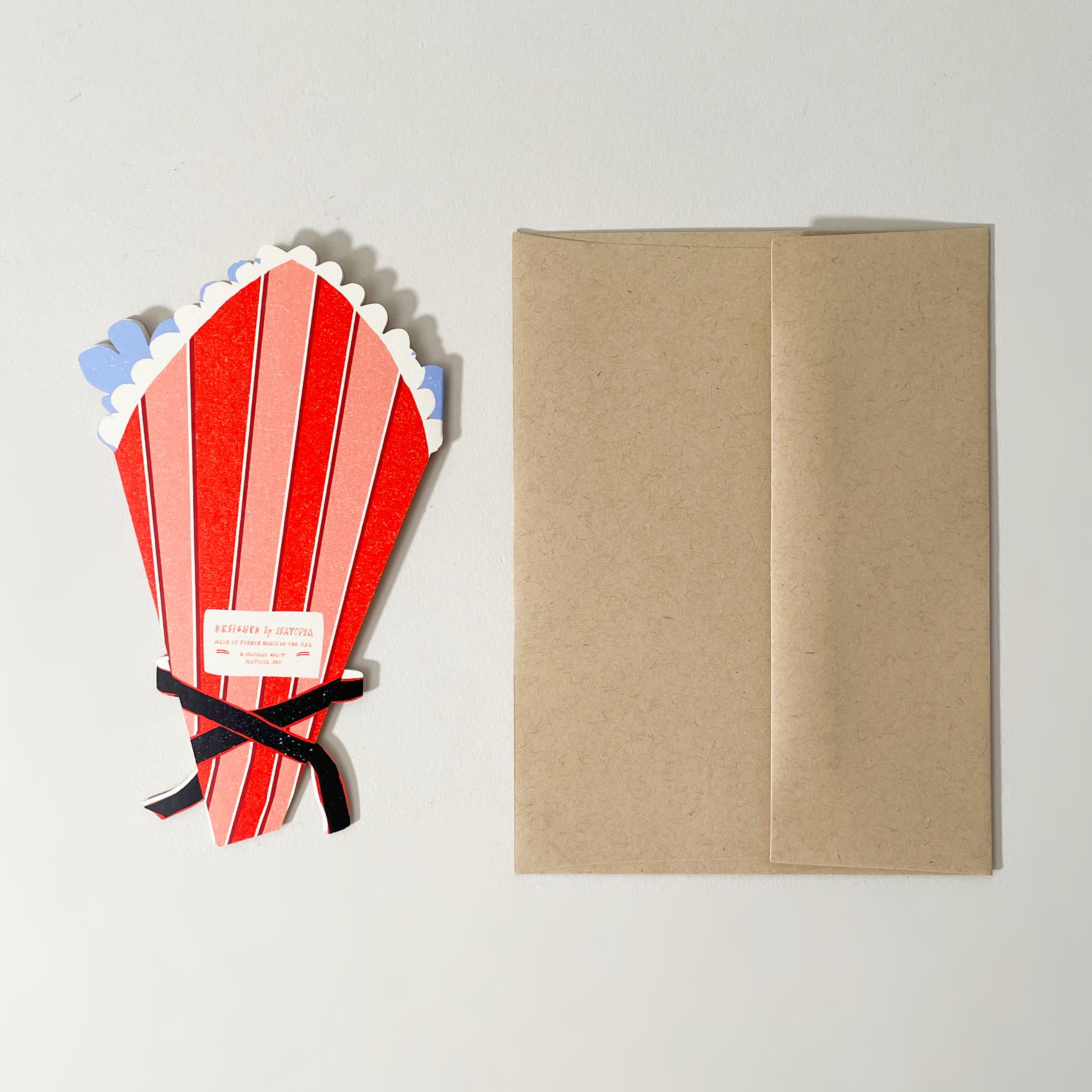 Isatopia Flower Bouquet Die Cut Card & Envelope