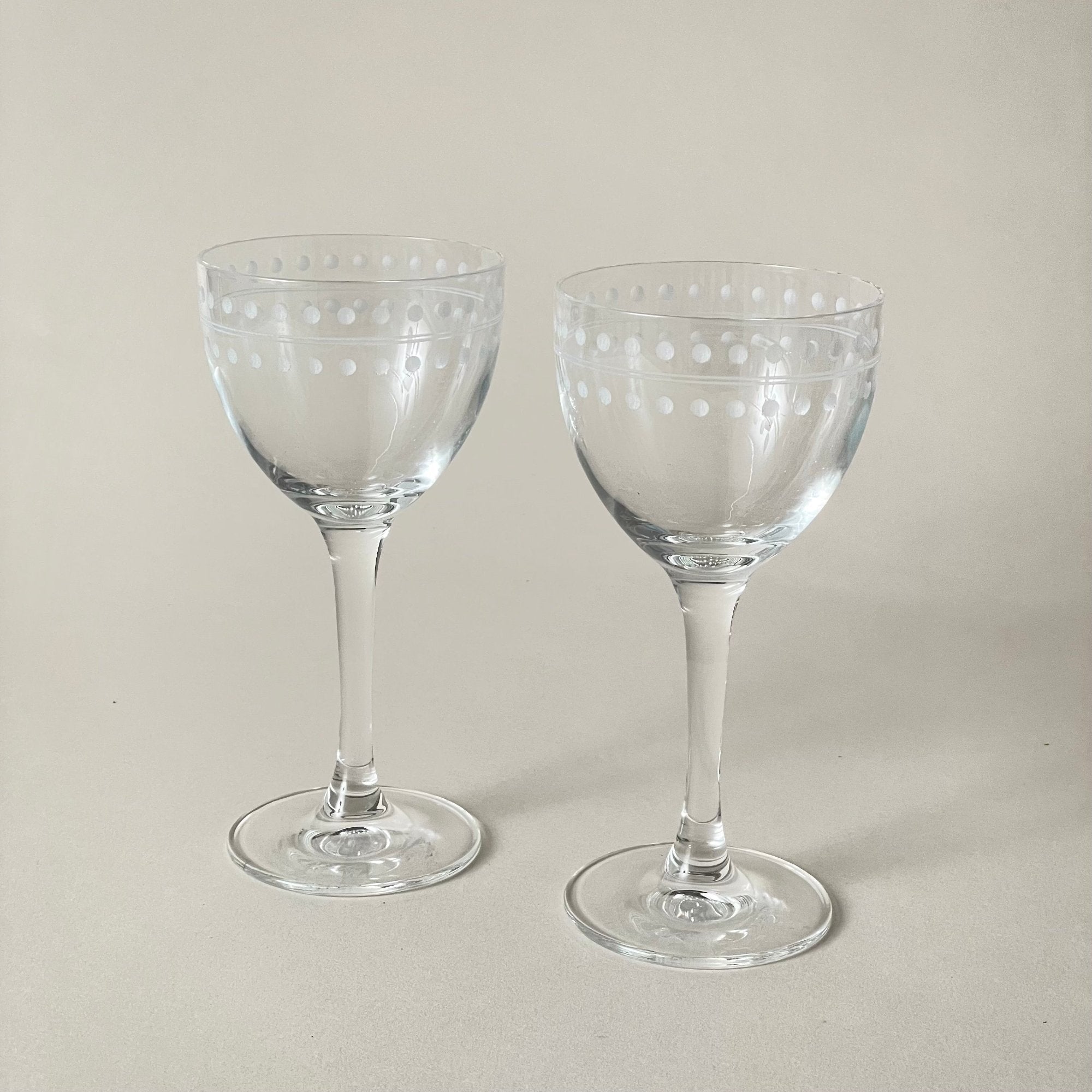 Rolf Glass- Nick & Nora Etched Cocktail Glass - R&D Goods