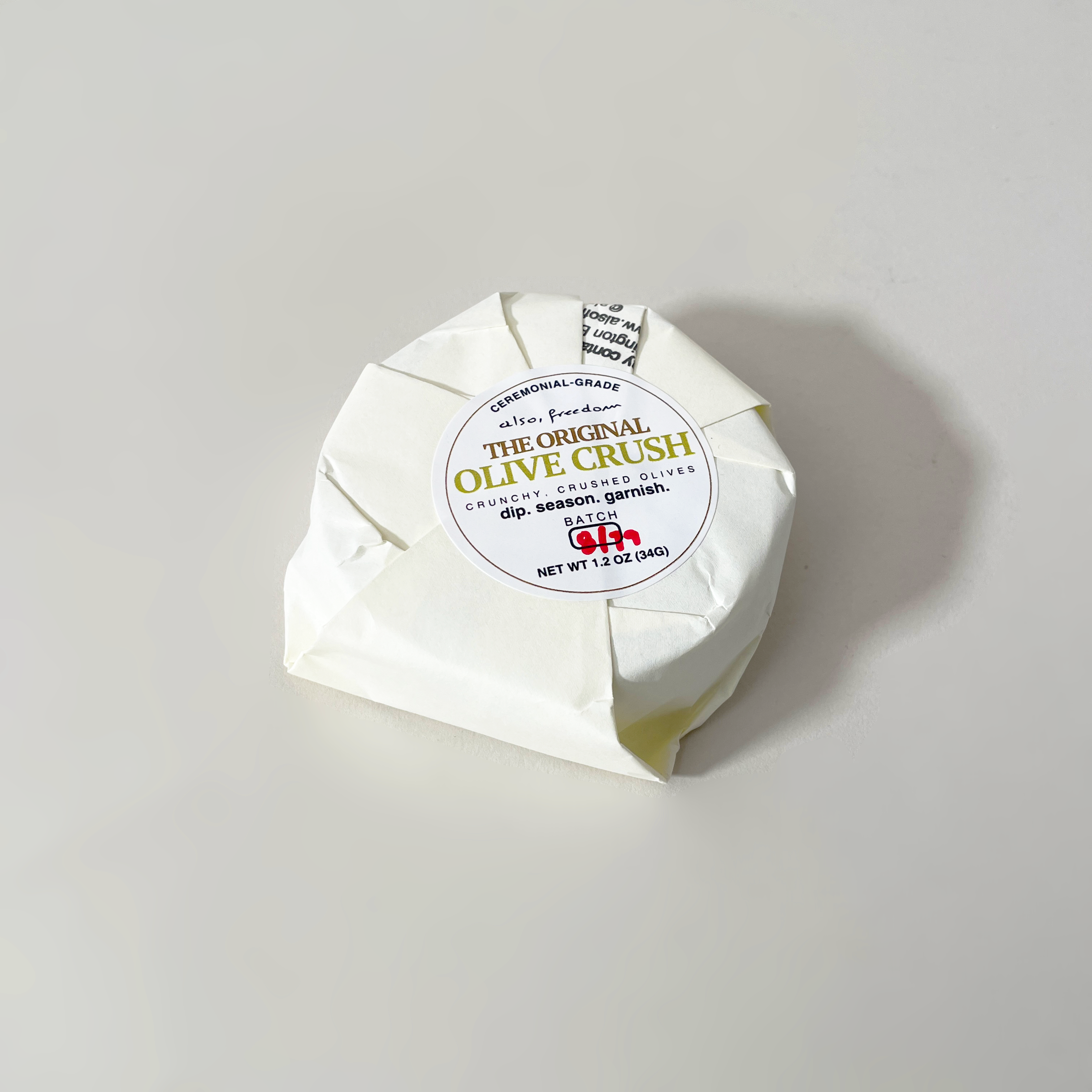 The Original Olive Crush by Also, Freedom – Savory & Crispy Topping