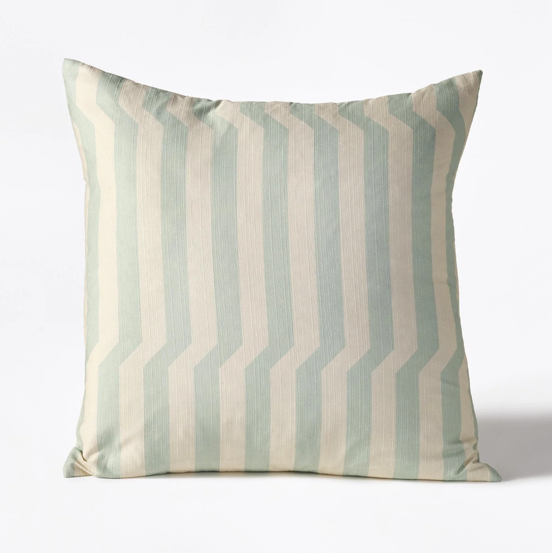 Tortuga Forma Throw Pillow, Salt – Japanese Cotton, 18.5" Square