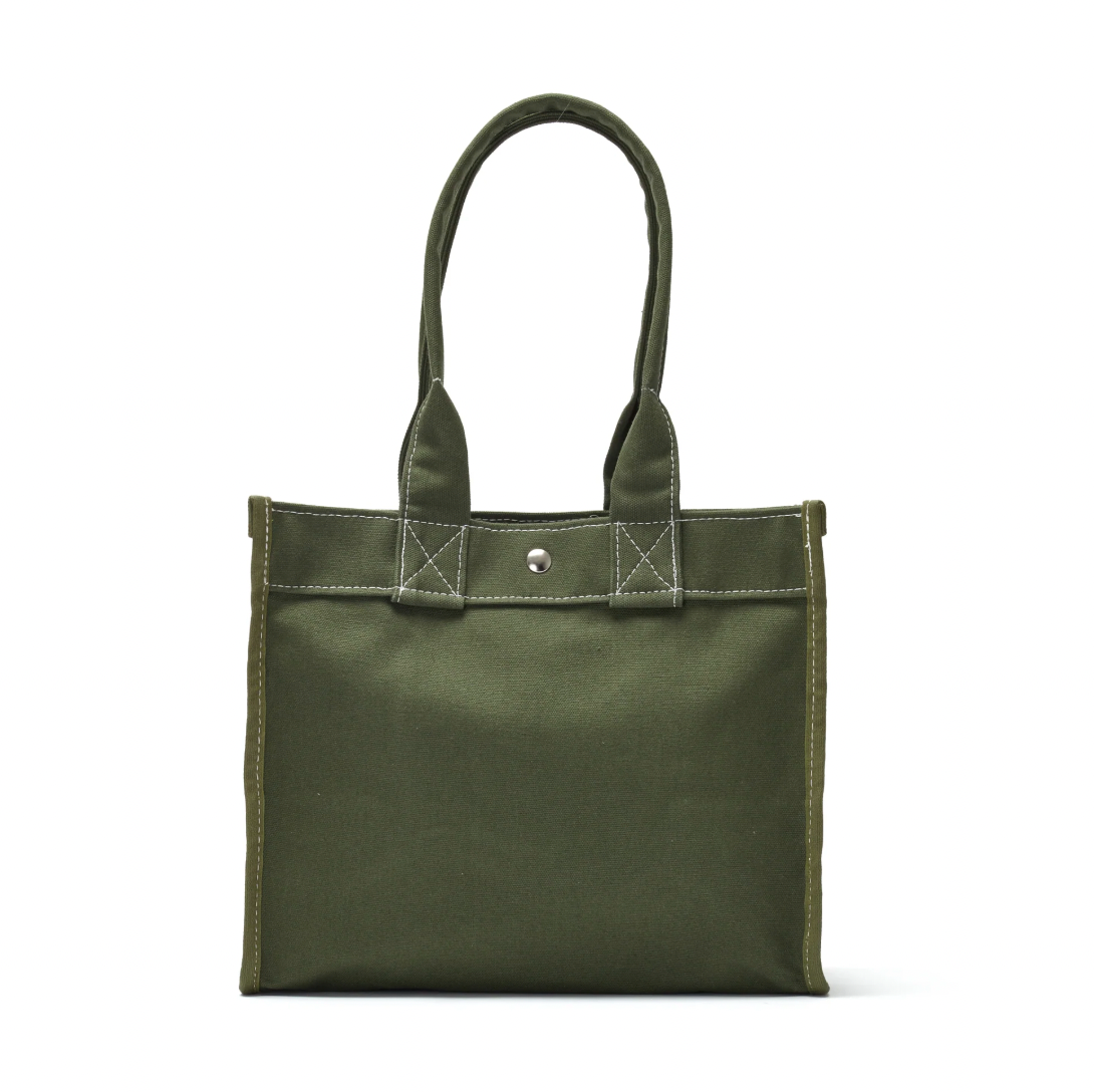 Utility Canvas Olive Mini Field Bag – 18oz Canvas with Straps