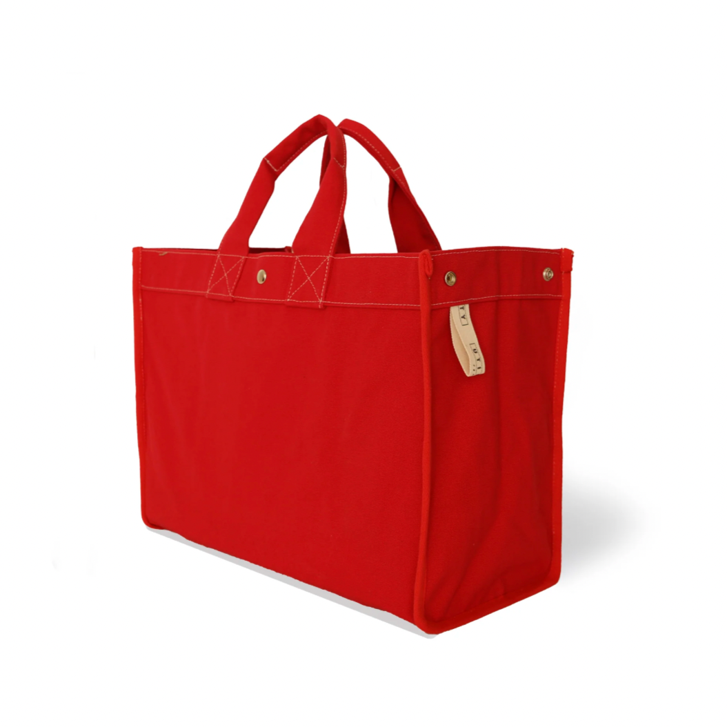 Utility Canvas Red Classic Field Bag – Durable 18oz Canvas Tote
