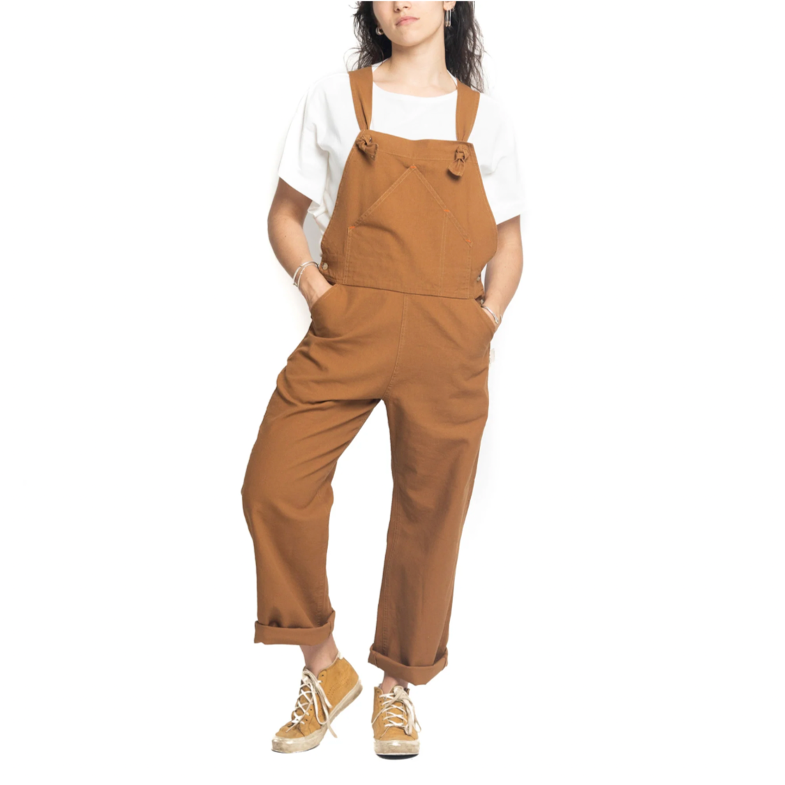 Utility Canvas Unisex Honey Overalls – Durable, Pre-Shrunk Cotton Canvas