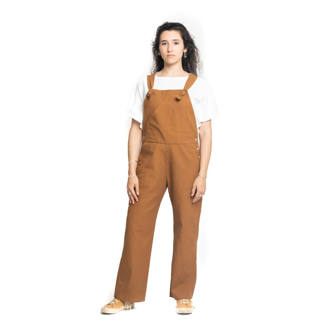 Utility Canvas Unisex Honey Overalls – Durable, Pre-Shrunk Cotton Canvas