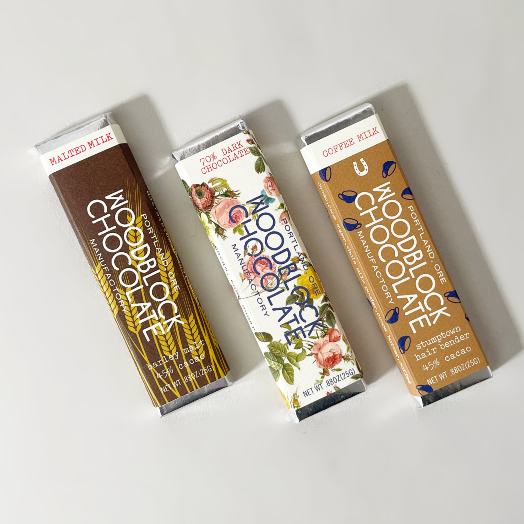 Woodblock Chocolate Mini Chocolate Bars