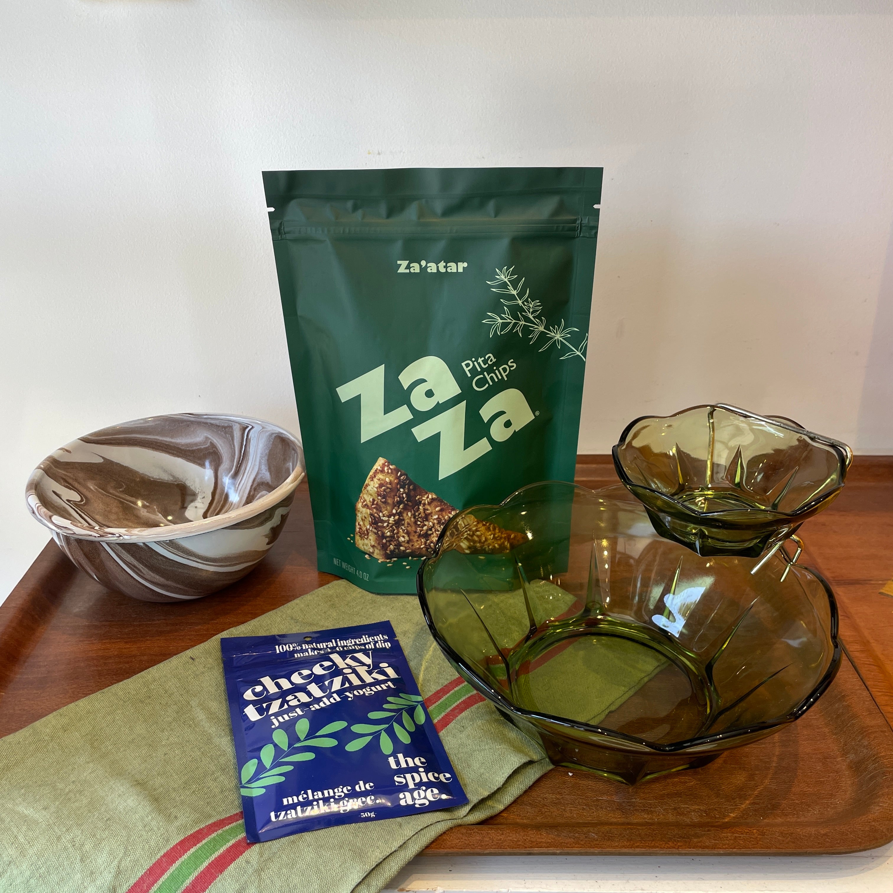 What To Do With It: Tzatziki Dip & Za'atar Pita Chips