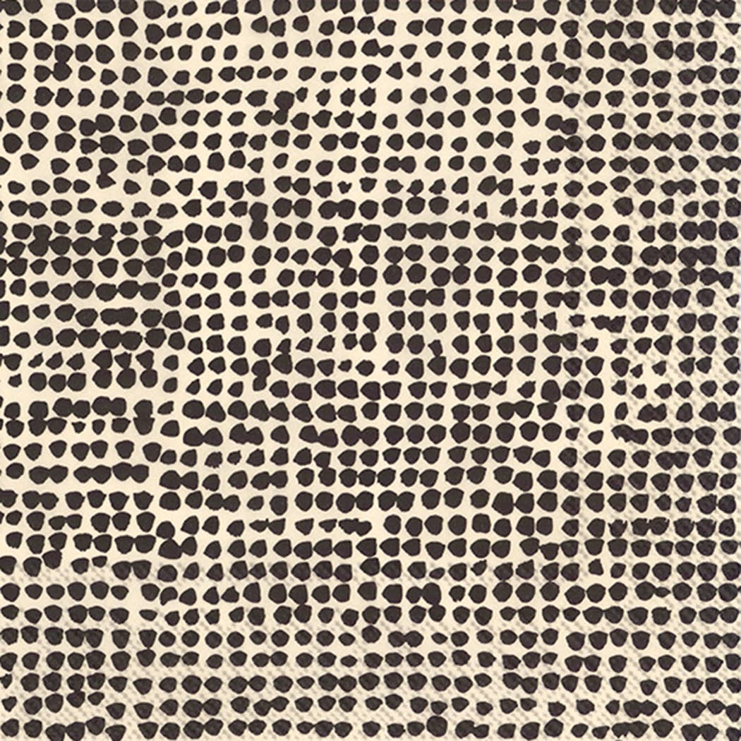 Black Dot Paper Lunch Napkins, Pack of 20