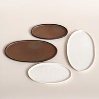  - Stoneware Oval Serving Platter - R&D Goods