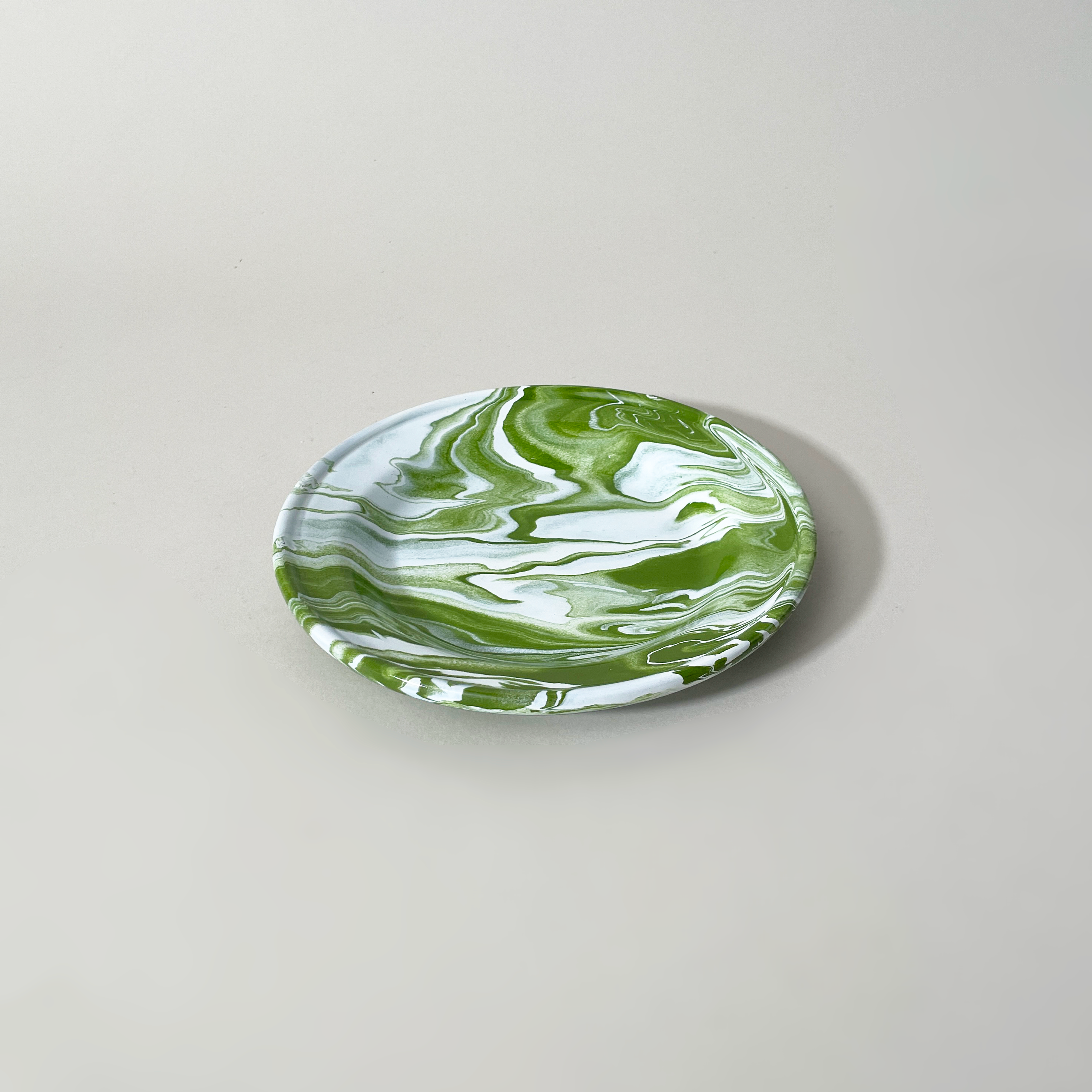 7" Marbled Enamelware Plate
