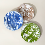 10" Marbled Enamelware Plate