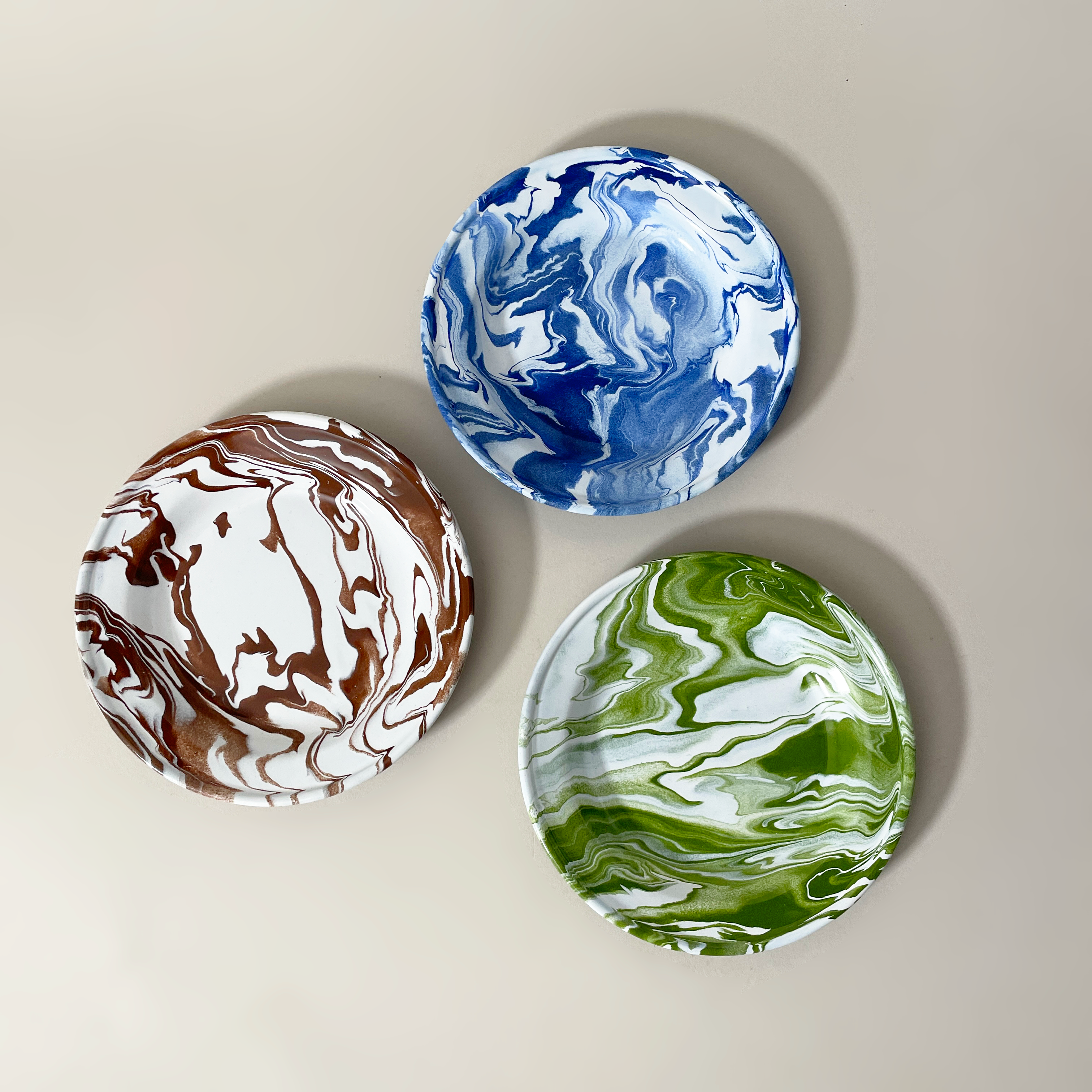 Artesano Iron Works Marbled 7" Enamelware Plates