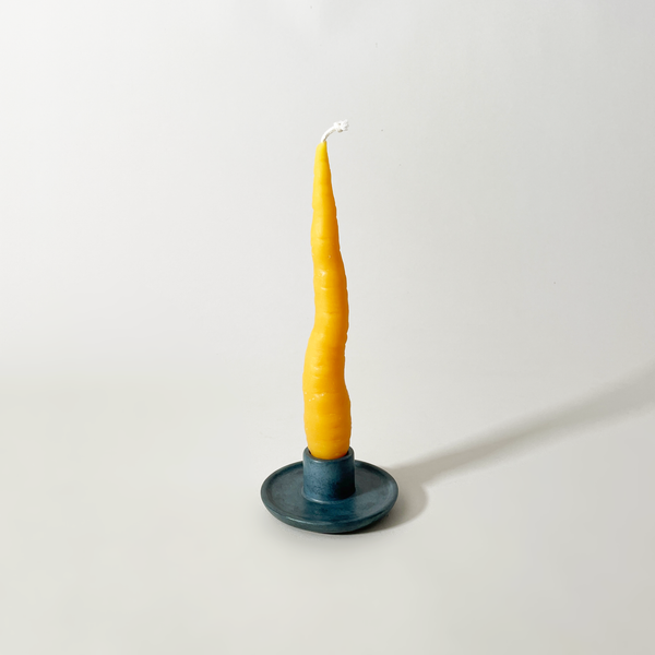 Carrot Beeswax Taper Candle