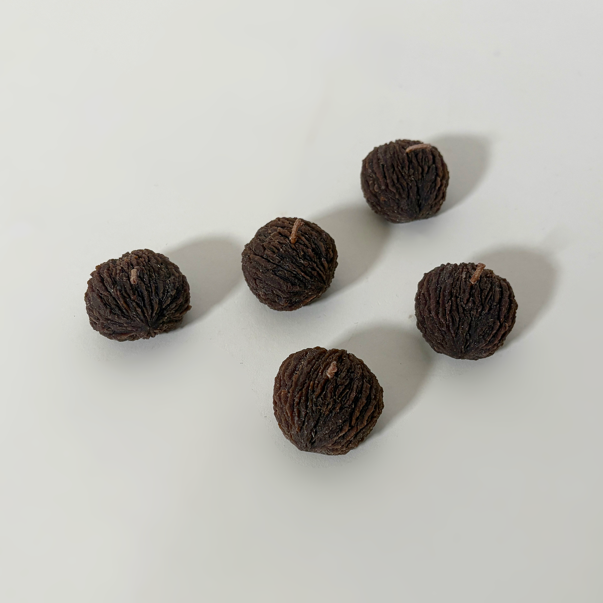 Black Walnut Beeswax Candles, Set of 5