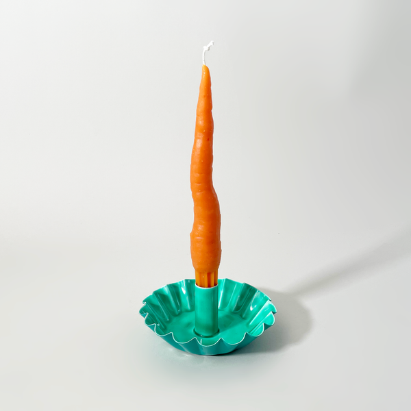 Carrot Beeswax Taper Candle