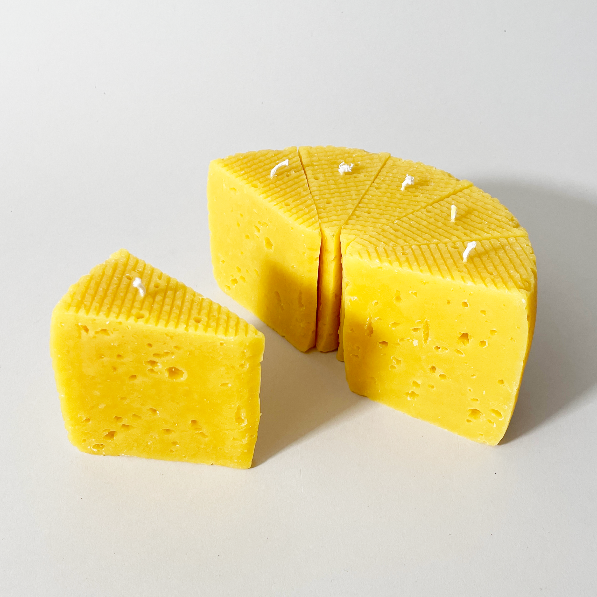 Artifaqt Blue Cheese Wedge-Shaped Pure & Aromatic Beeswax Candle