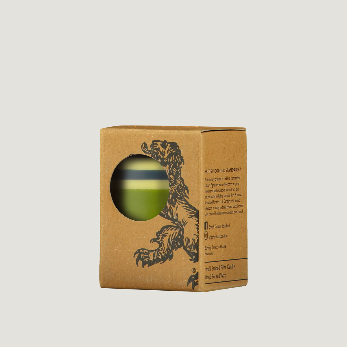 Striped Pillar Candles