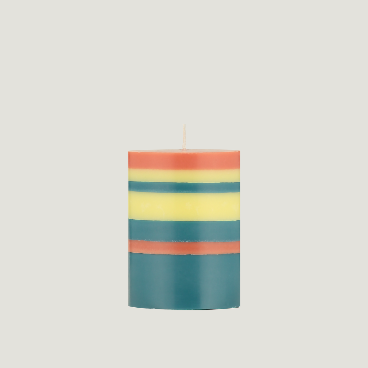 Striped Pillar Candles
