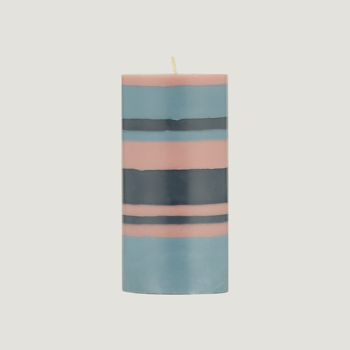 Striped Pillar Candles