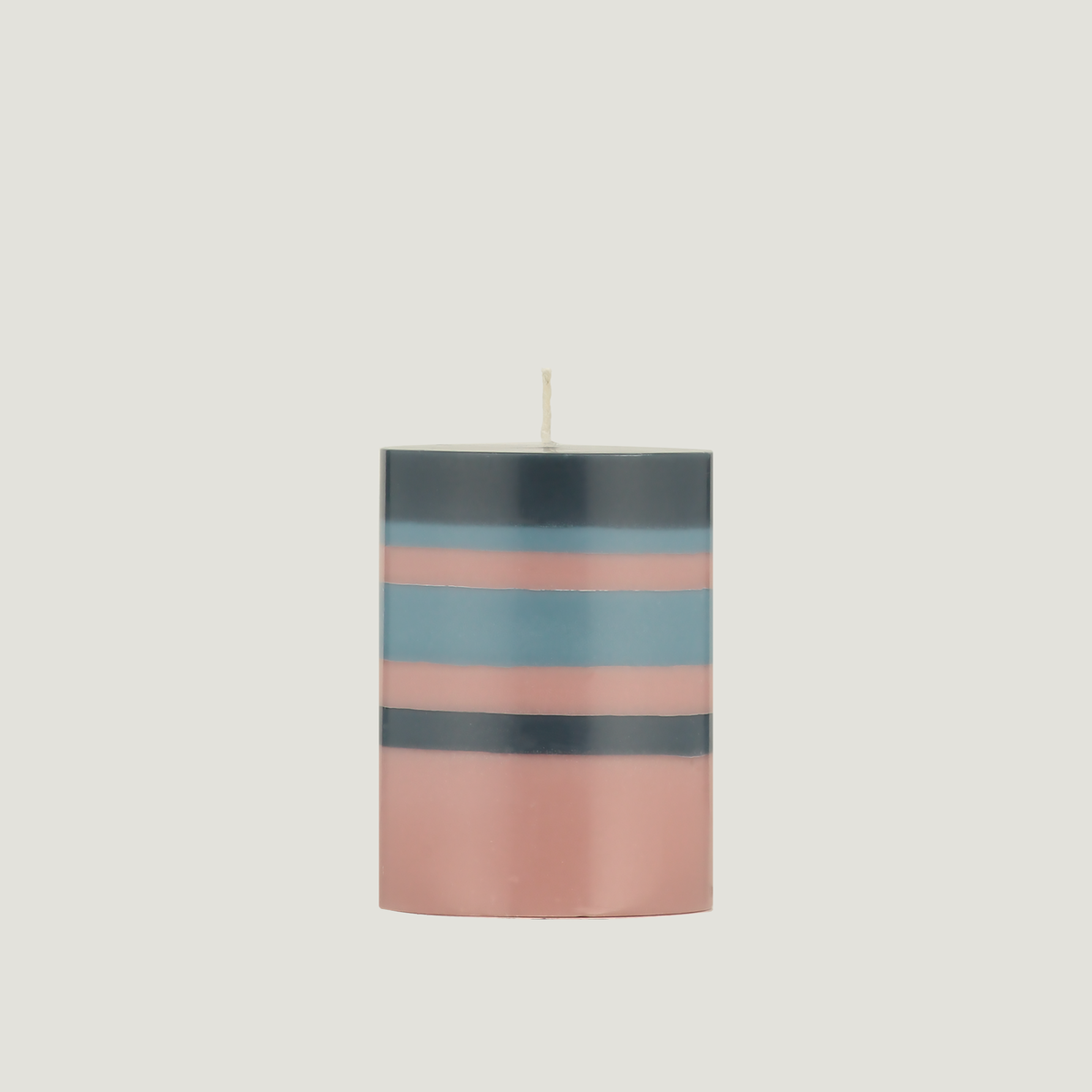Striped Pillar Candles