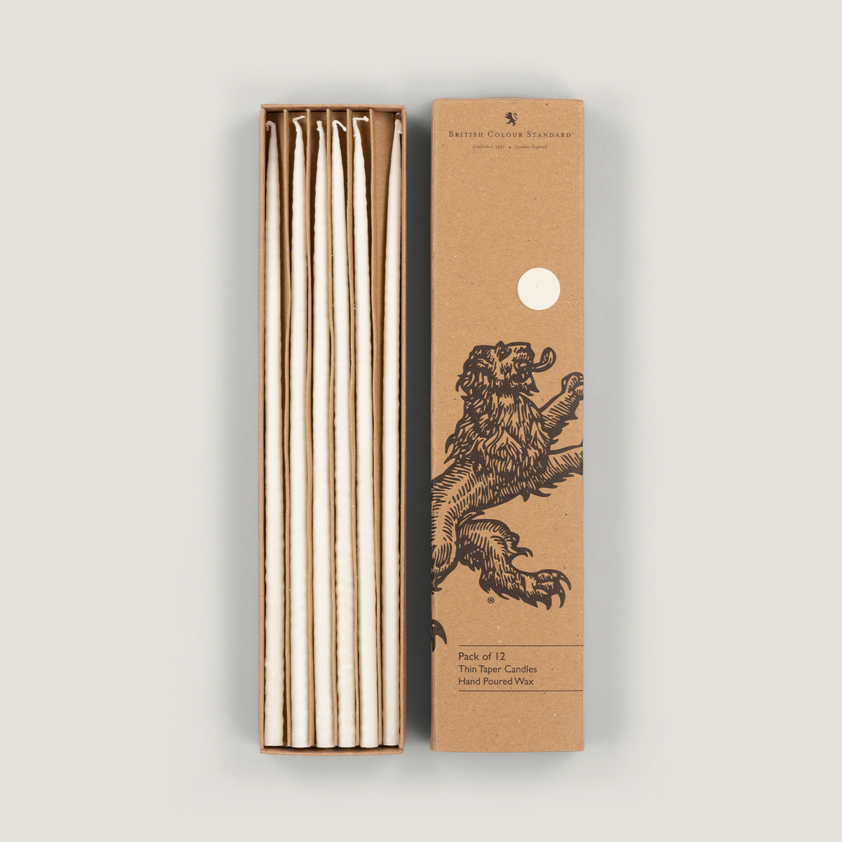 Thin Taper Candles, Set of 12