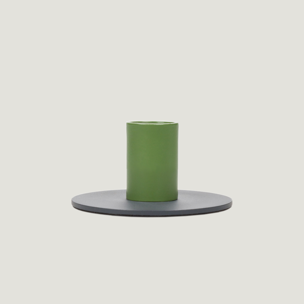 Two-Tone Metal Candle Holder