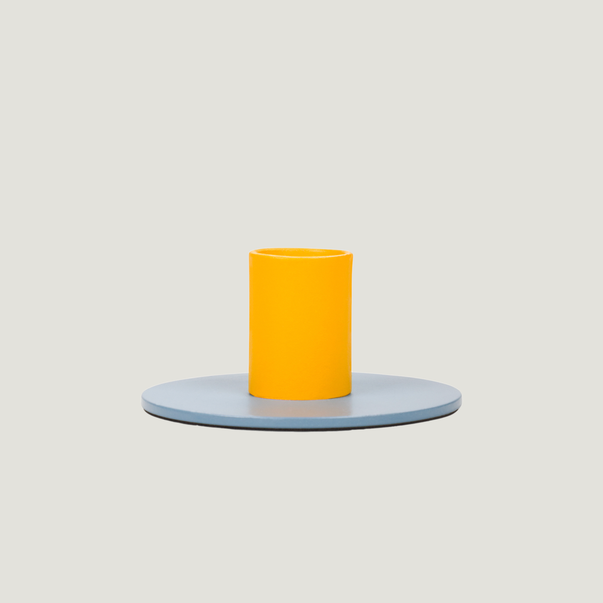 Two-Tone Metal Candle Holder