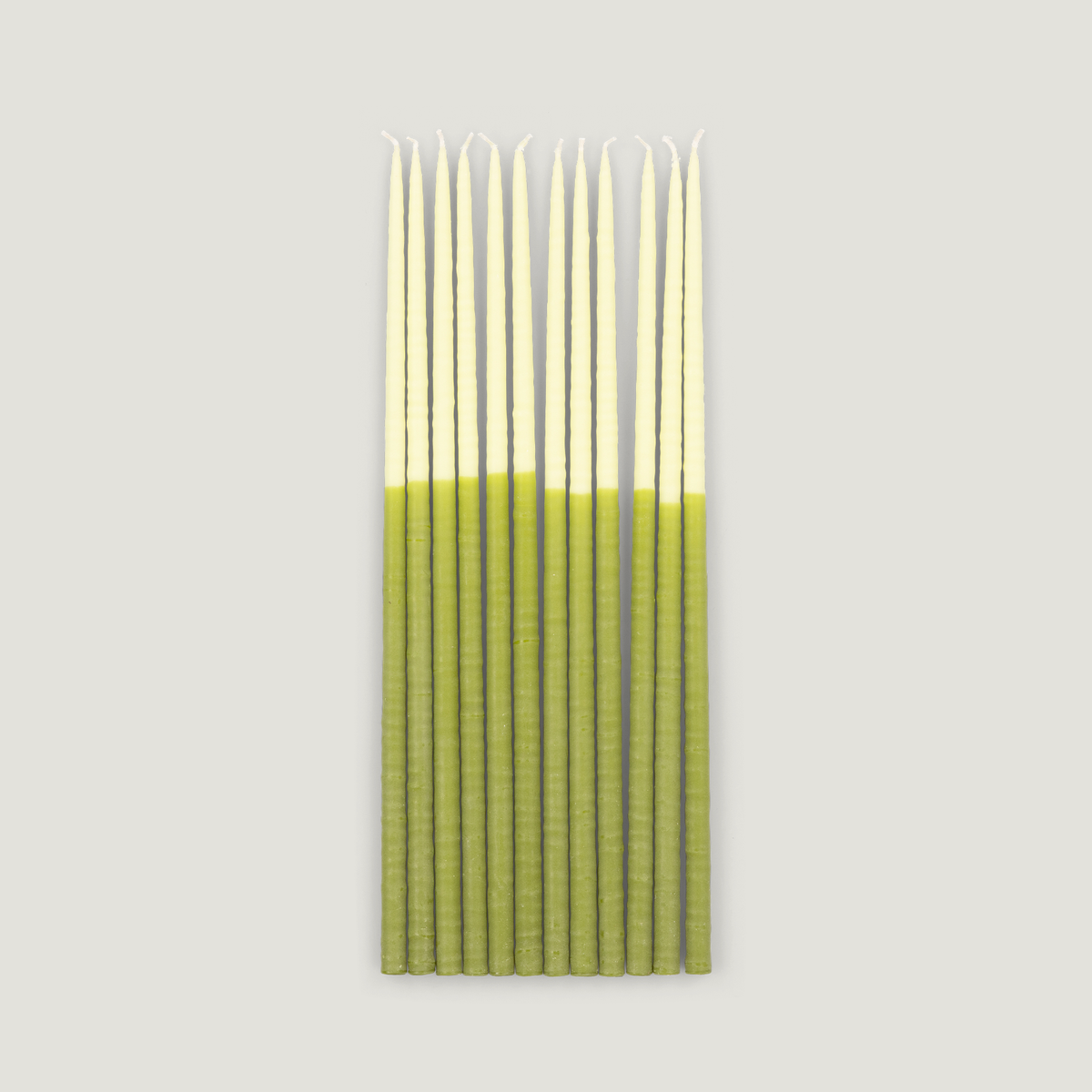 Two-Tone Thin Taper Candles, Set of 12