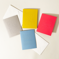 Bay View Printing Co - Embossed Greeting Card - R&D Goods