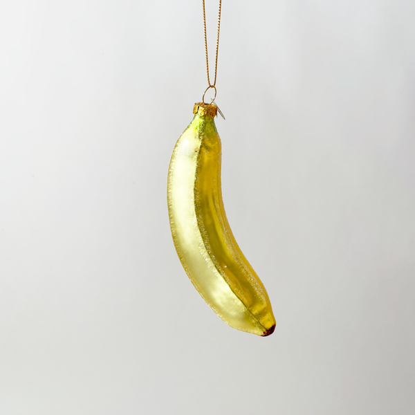 Banana Blown Glass Ornament