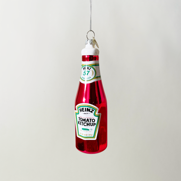 Ketchup Bottle Blown Glass Ornament