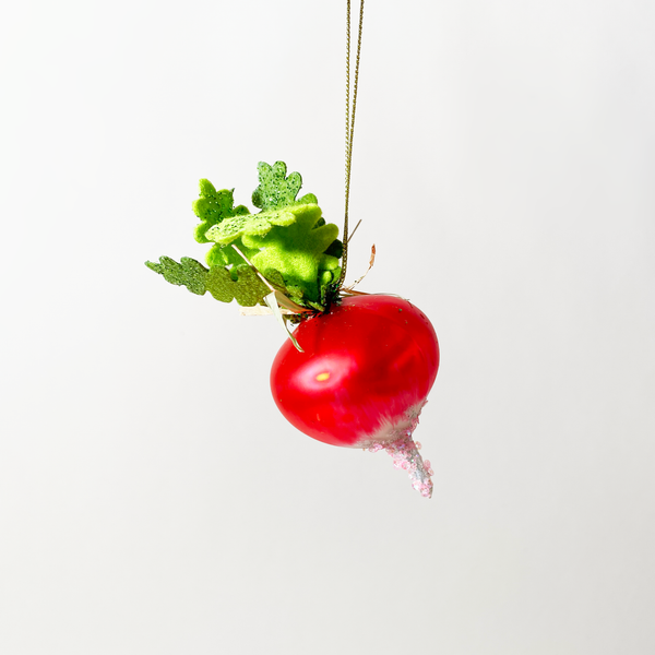 Radish Blown Glass Ornament