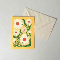 Retro Floral Reusable Greeting Card