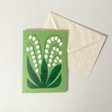 Retro Floral Reusable Greeting Card