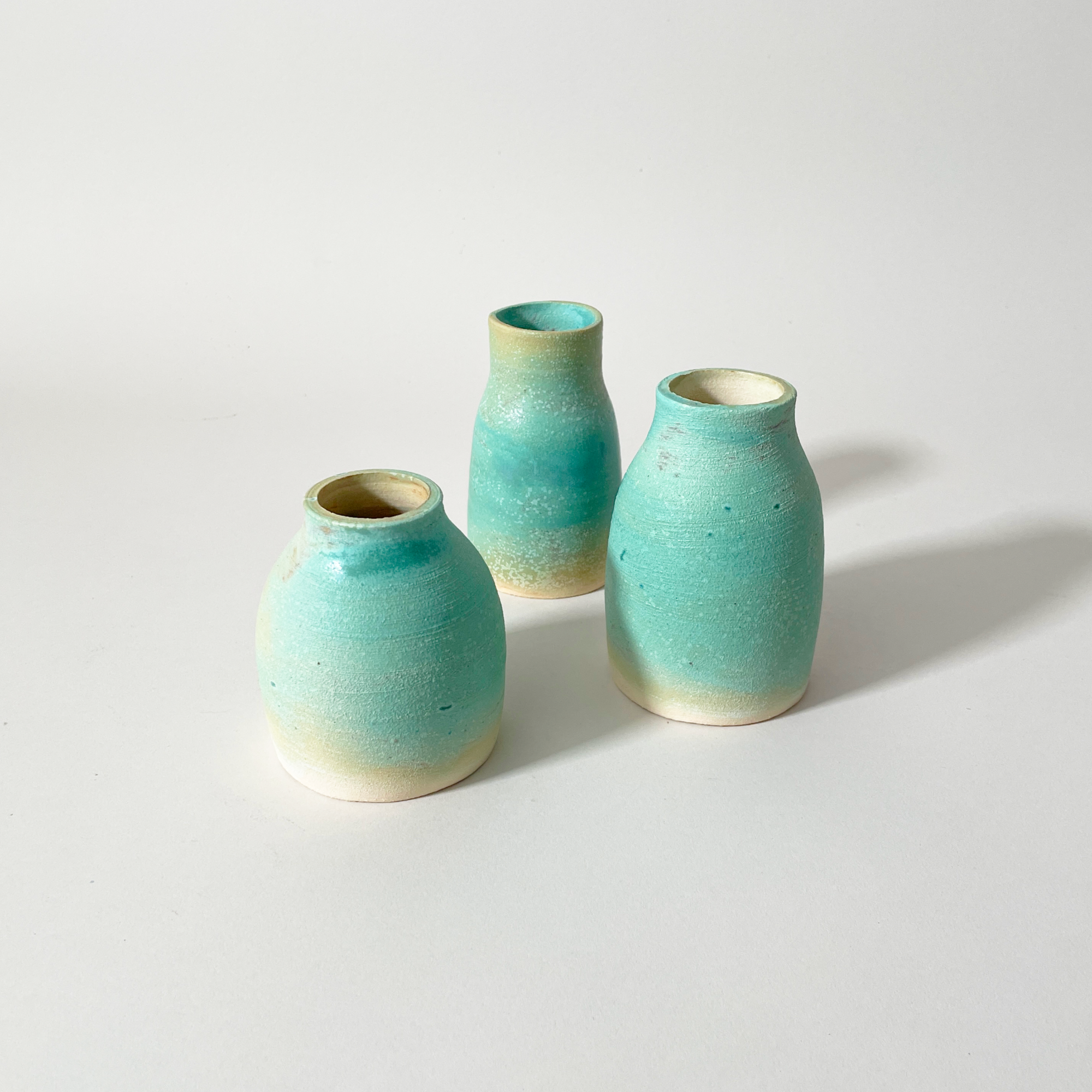 Bowman Ceramics Turquoise Matte Bud Vase – Handmade Stoneware