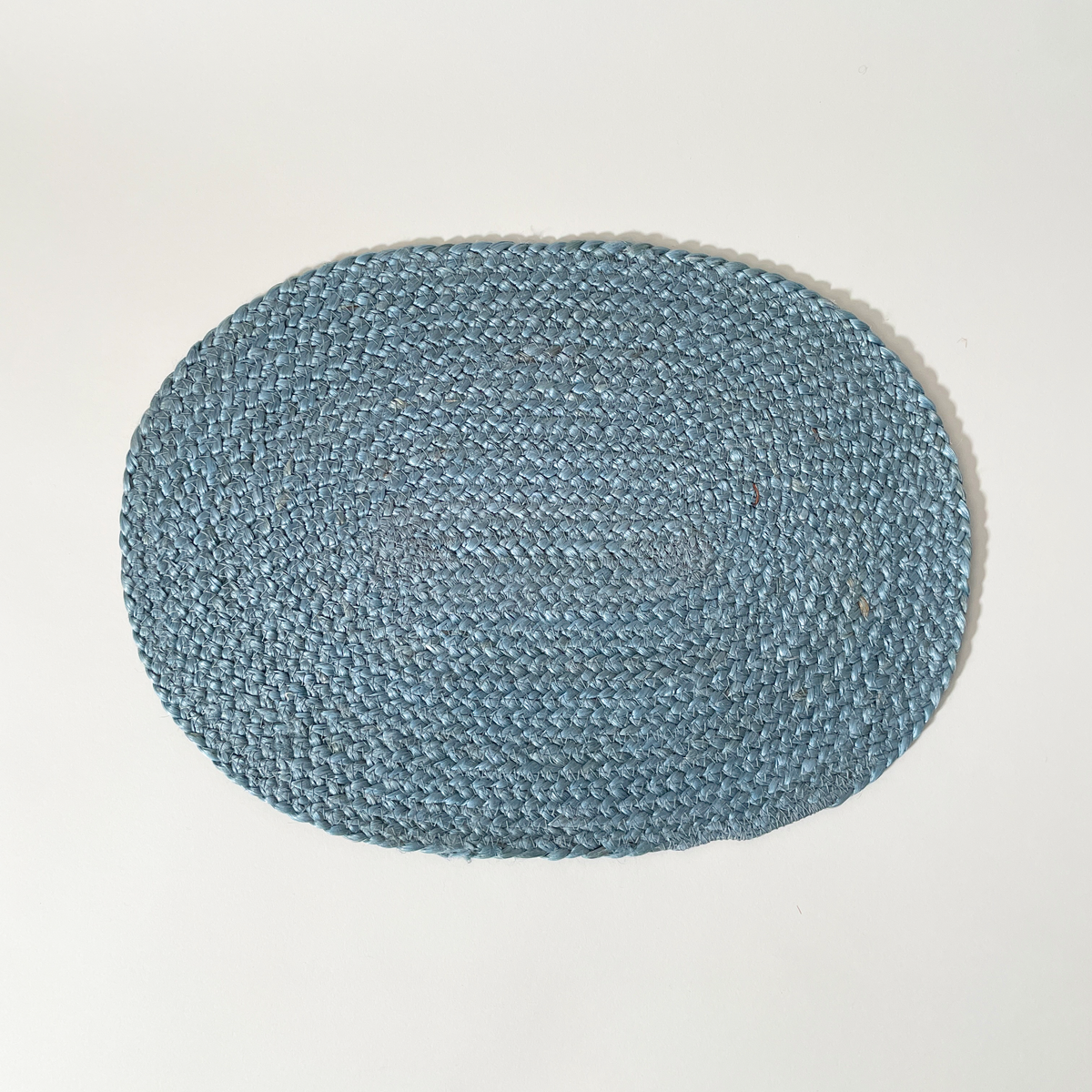 Moonstone Gray Oval Jute Placemats, Set of 2