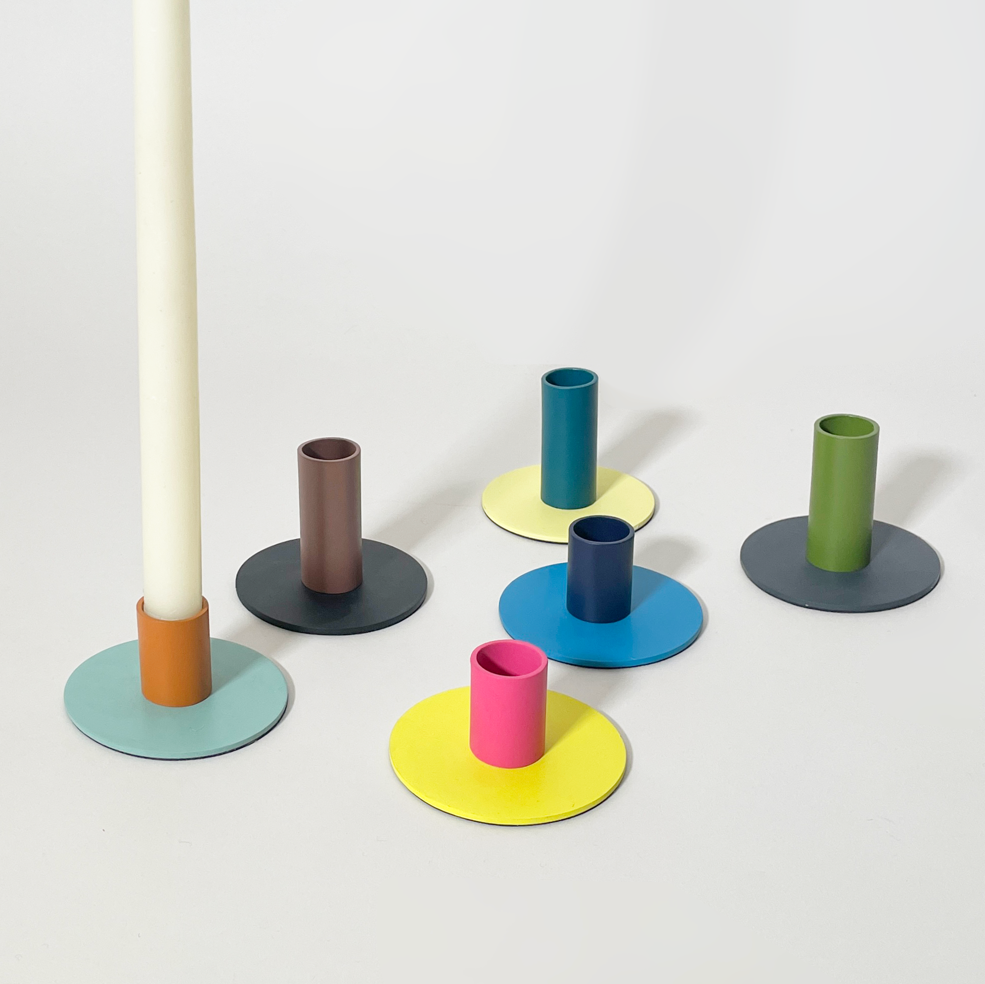 Small Two-Tone Candle Holder