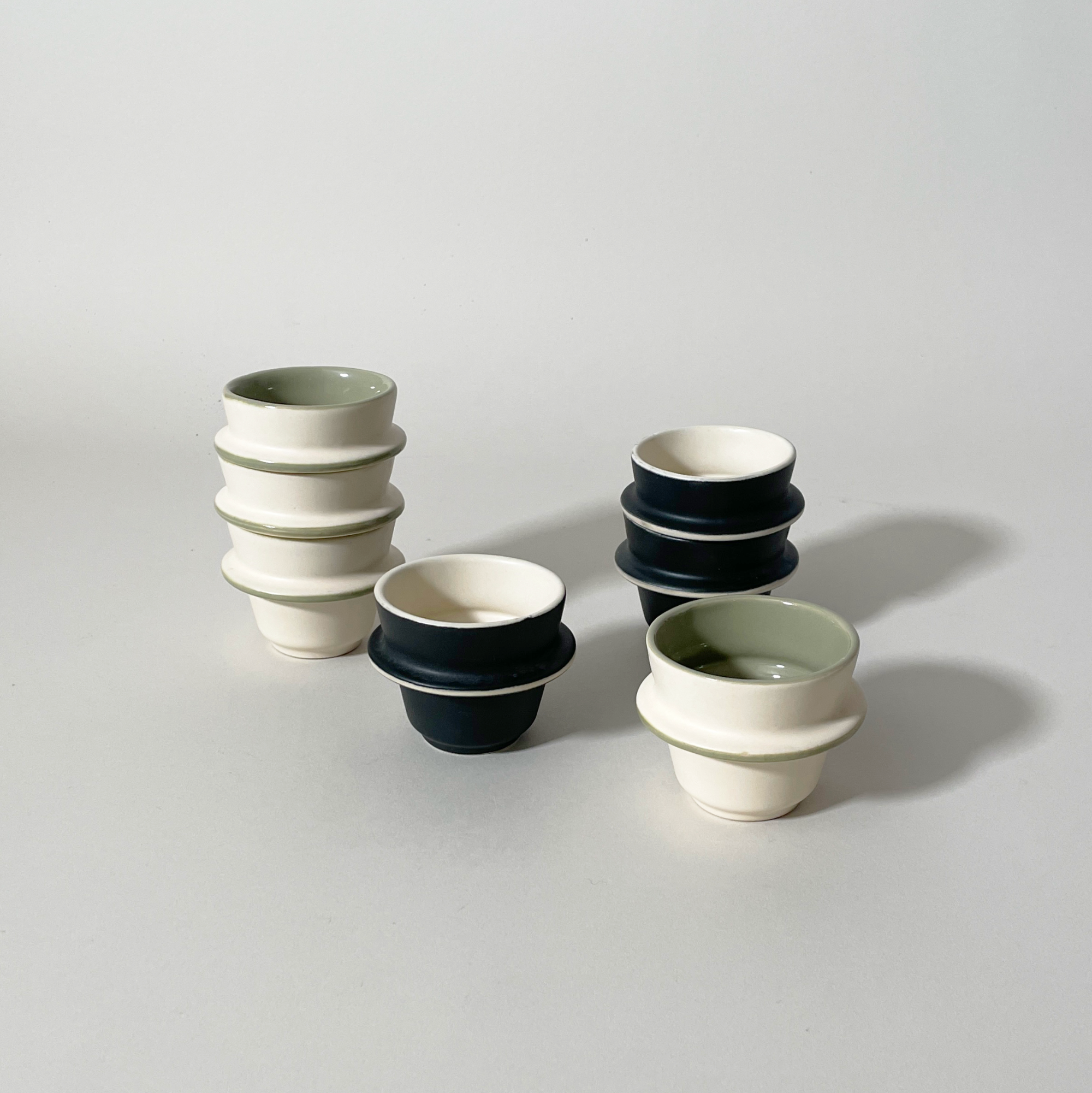Casa Amarosa Ceramic Espresso Cups – Handmade & Stackable