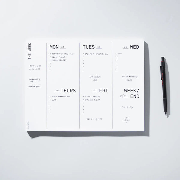 Large Weekly Desk Planner