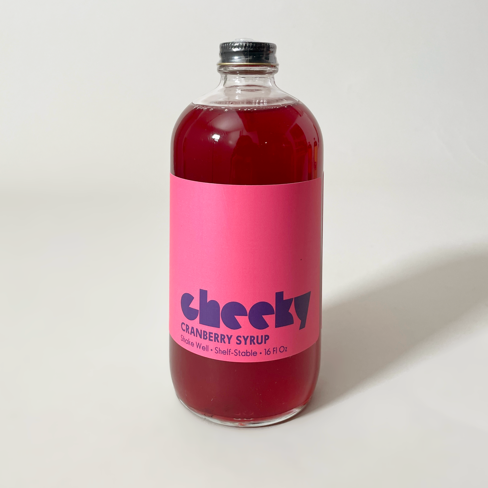 Cheeky Cocktails Cranberry Syrup Front