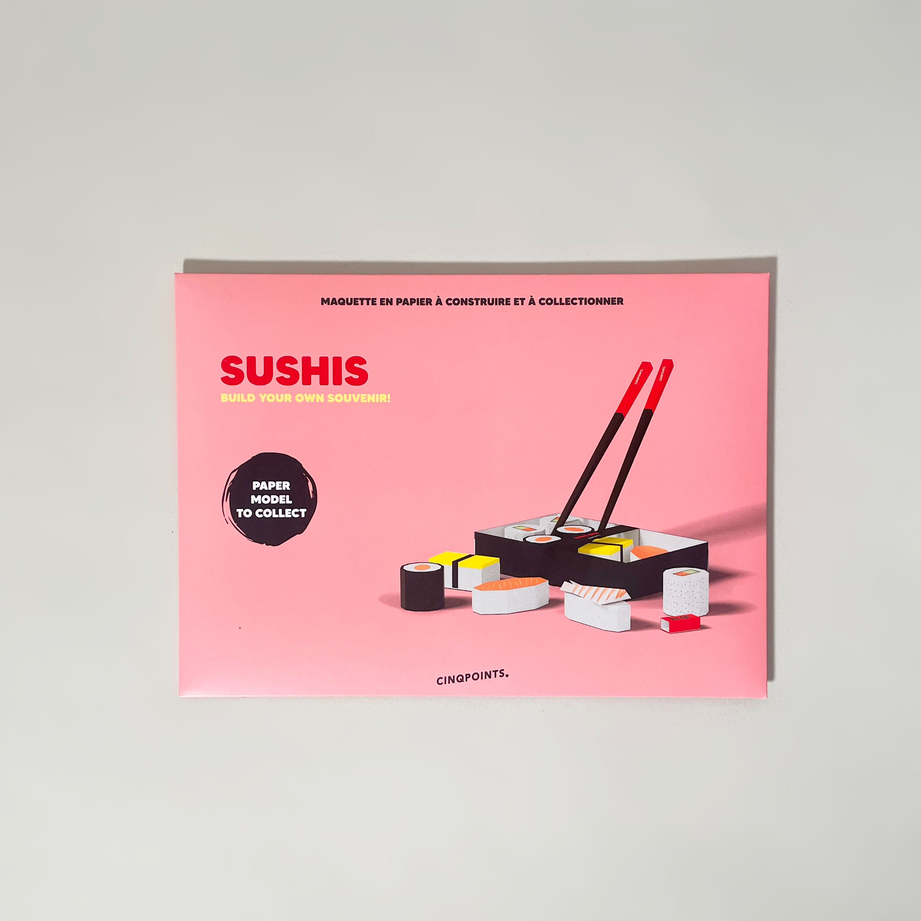 Sushi Buildable 3-D Paper Card