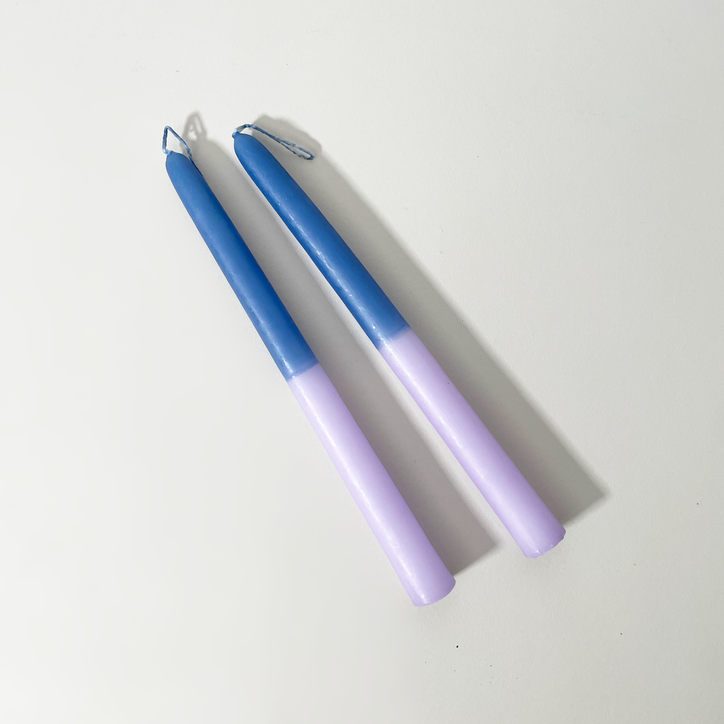 Two-Tone Taper Candles, Set of 2