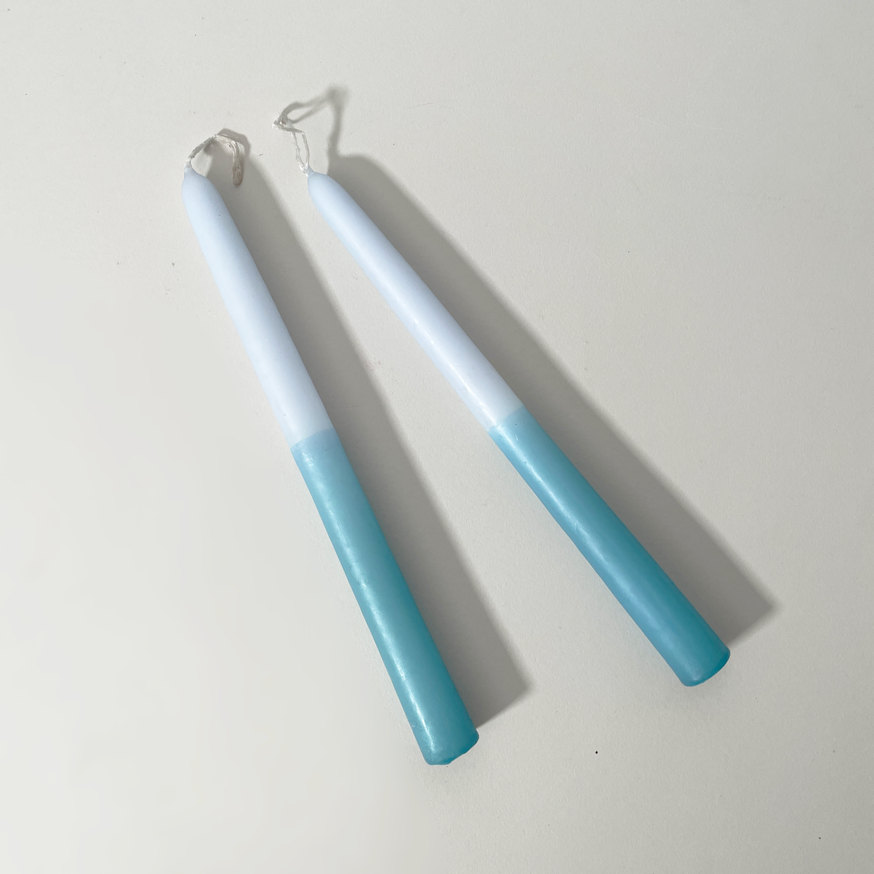 Two-Tone Taper Candles, Set of 2