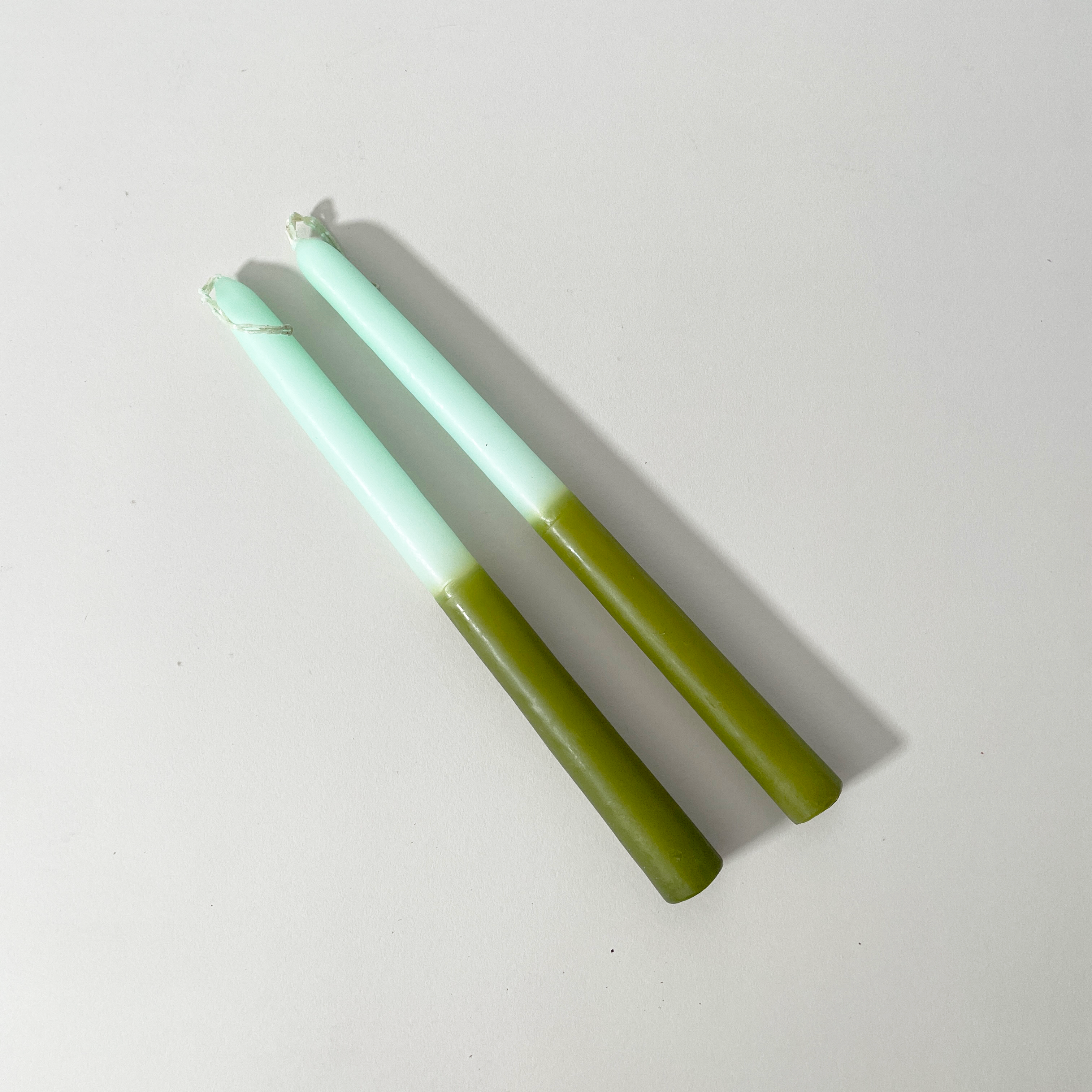 Two-Tone Taper Candles, Set of 2
